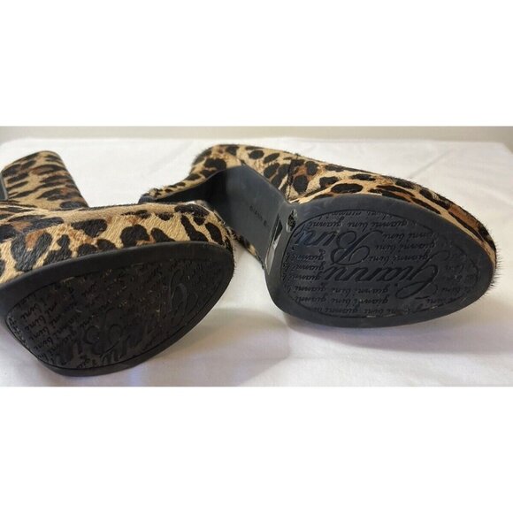 Gianni Bini Womens Platform Calf Hair Leopard Print Booties 7.5 - Picture 6 of 6